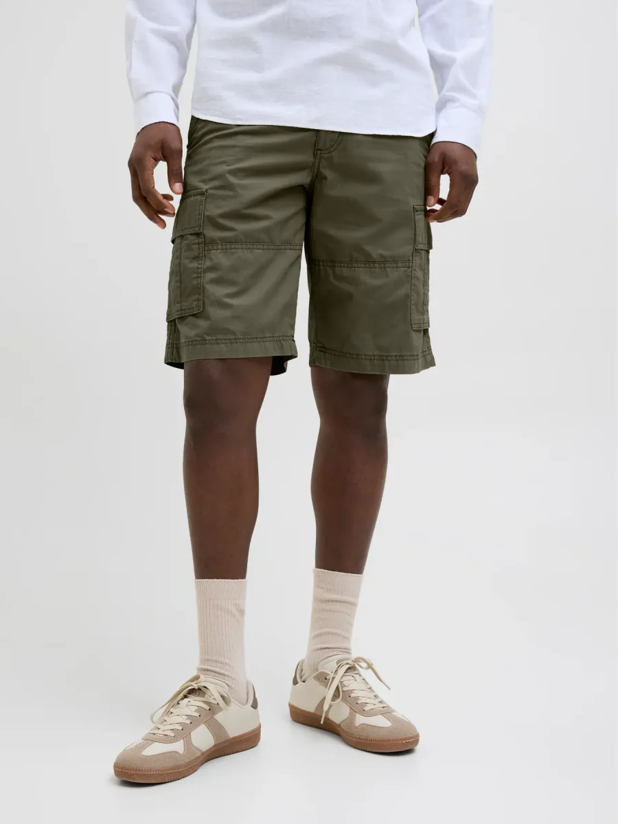 JACK & JONES BERMUDA CARGO - col. Verde oliva - immagine 2
