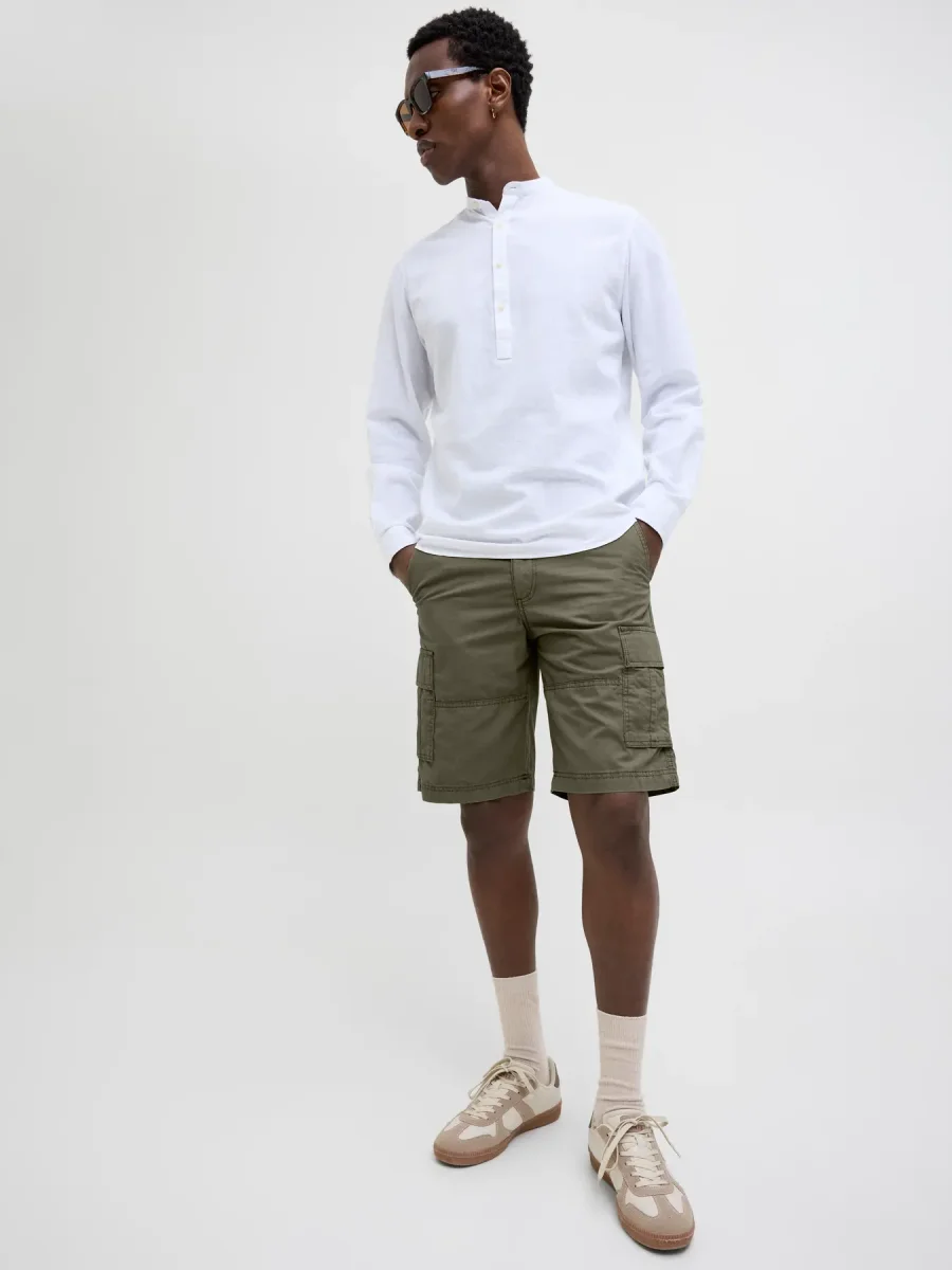 JACK & JONES BERMUDA CARGO - col. Verde oliva - immagine 3