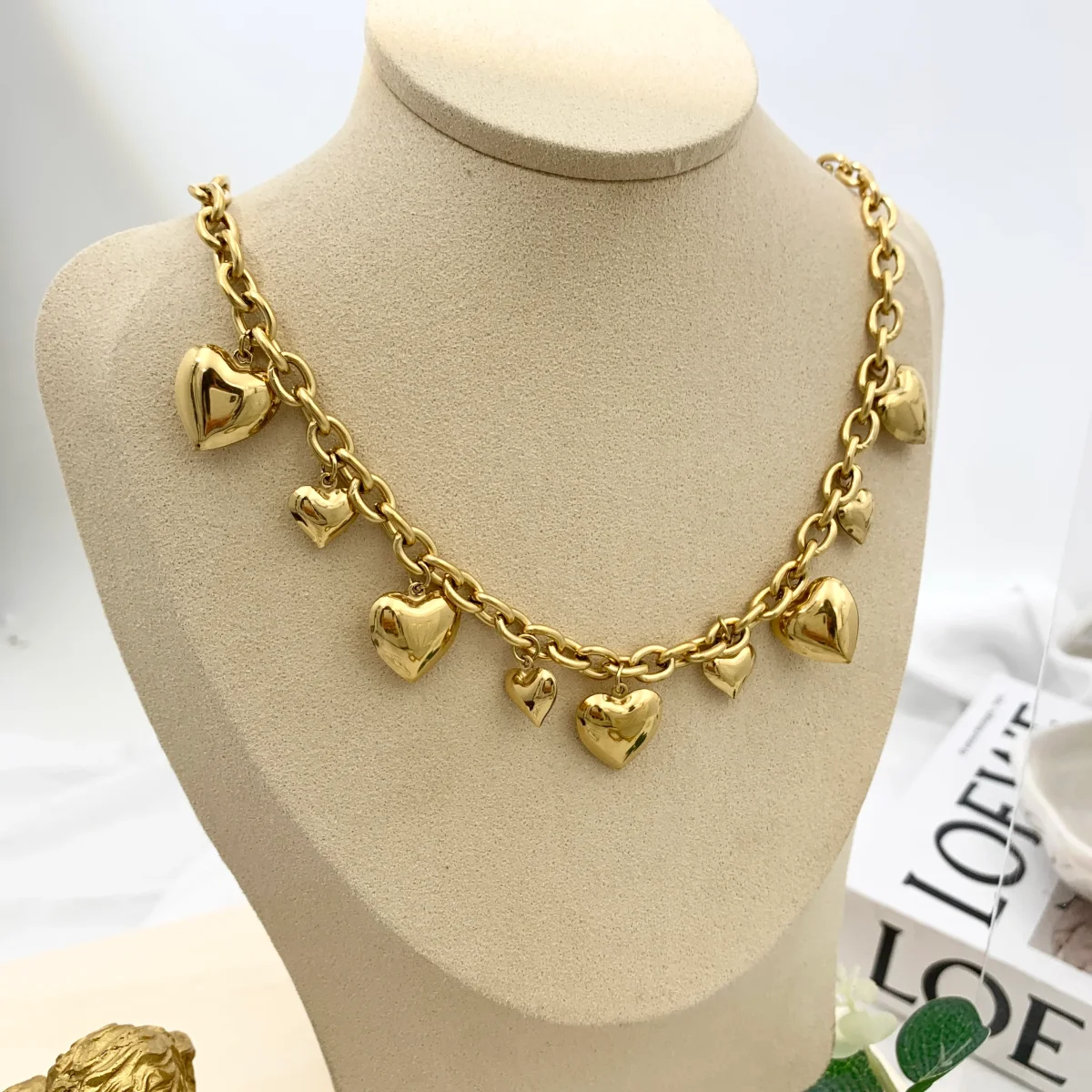 Collana cuore bombata - immagine 4