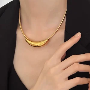 Collana goccia bombato