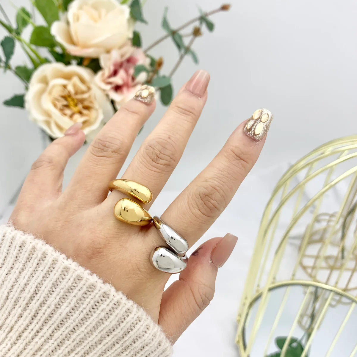 Anello goccia - immagine 5