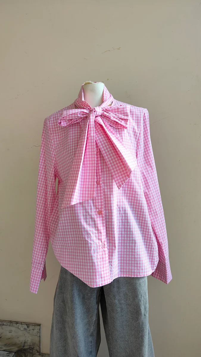 Camicia Fiocco Vichy - immagine 8