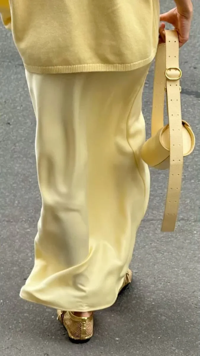 Gonna satin Lunga - immagine 3