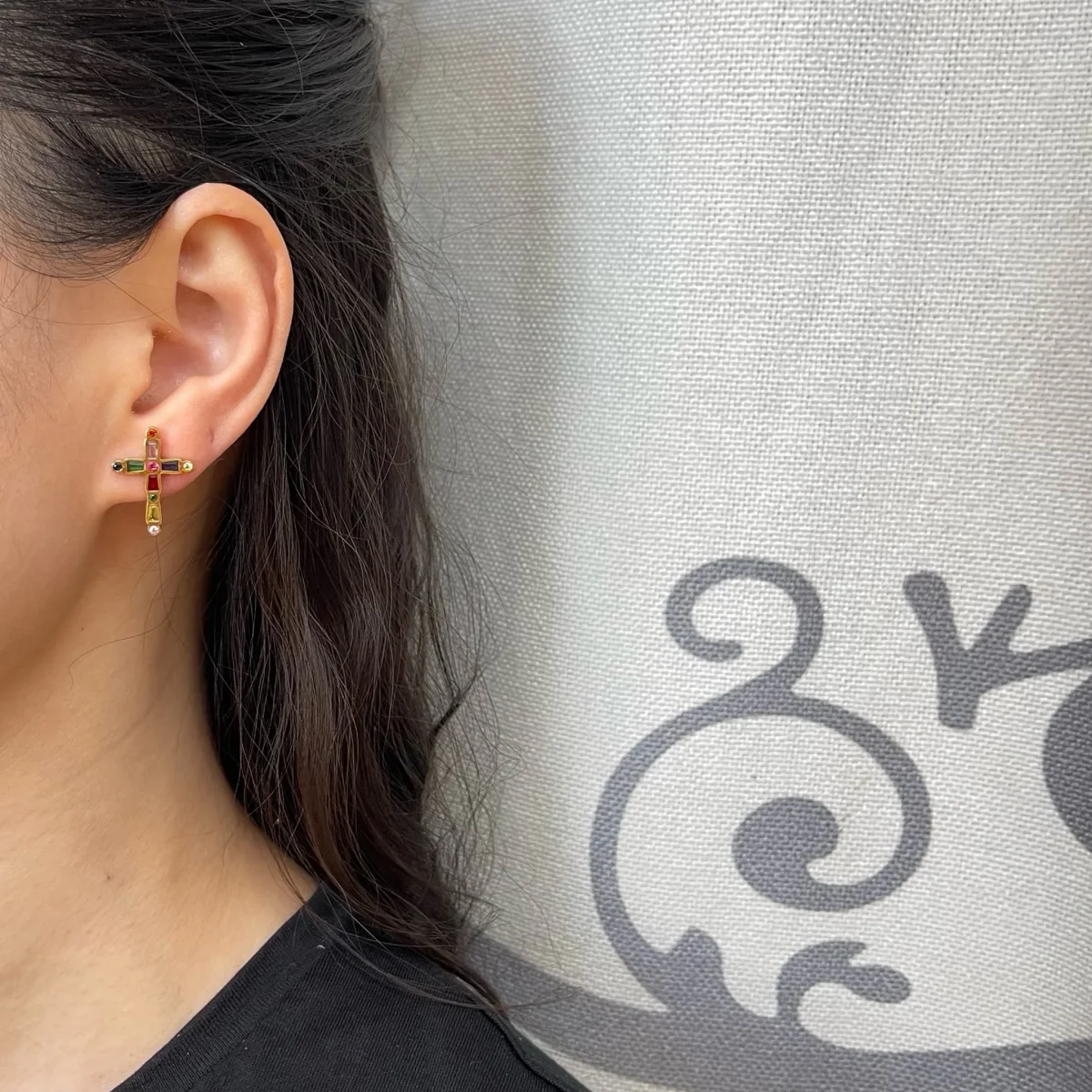 Orecchini croce - immagine 3