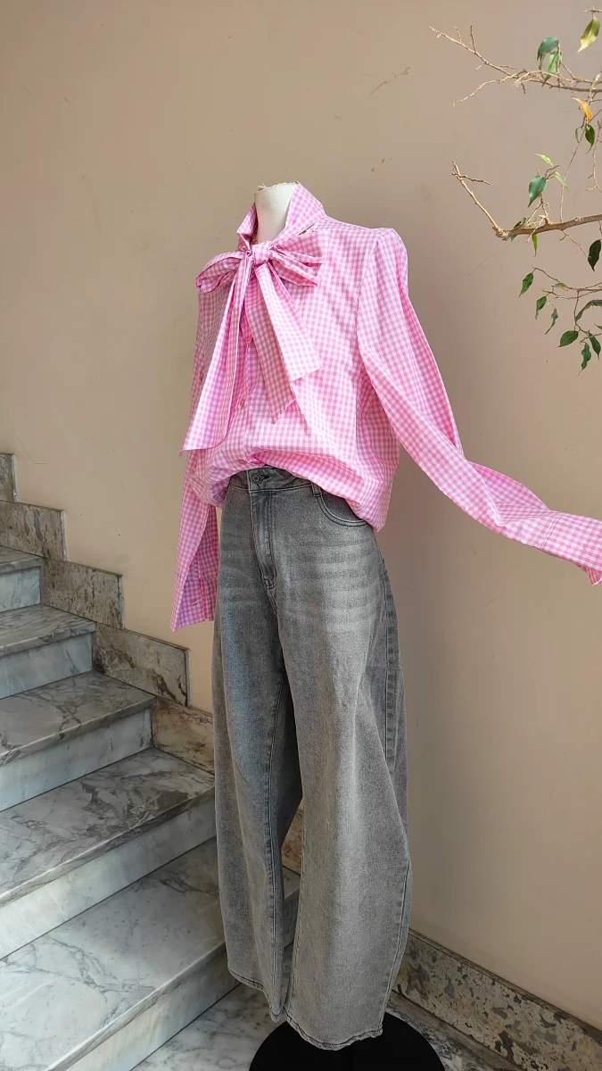 Camicia Fiocco Vichy - immagine 6