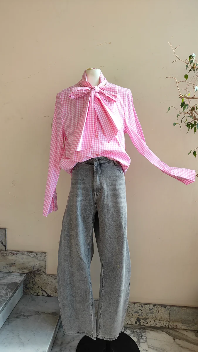 Camicia Fiocco Vichy