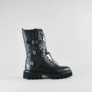 Anfibio in pelle nera