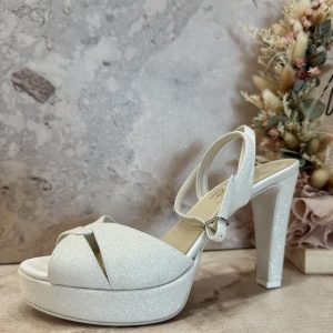 SANDALO GLITTER AVORIO
