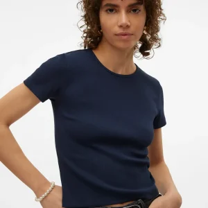 Vero Moda - T-shirt basic VMCHLOE - col. blu scuro