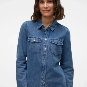VERO MODA Camicia di Jeans 'JENNIE' in Blue Denim